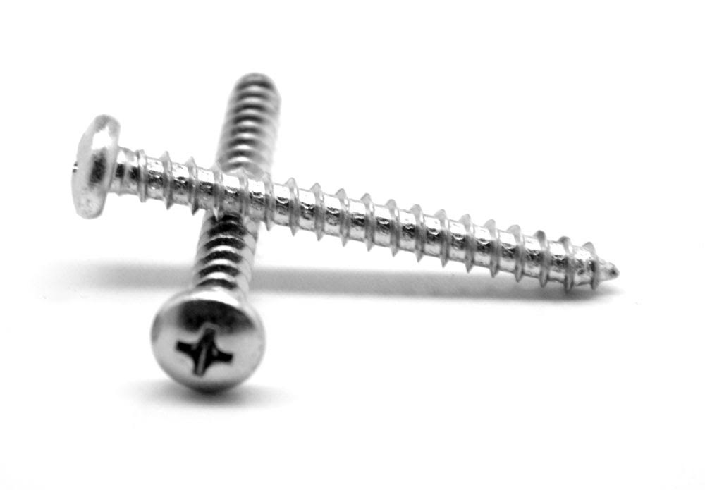 #8-15 x 3/8 x 22 Sheet Metal Screw Phillips Pan Head Type A Low Carbon Steel Zinc Plated M304