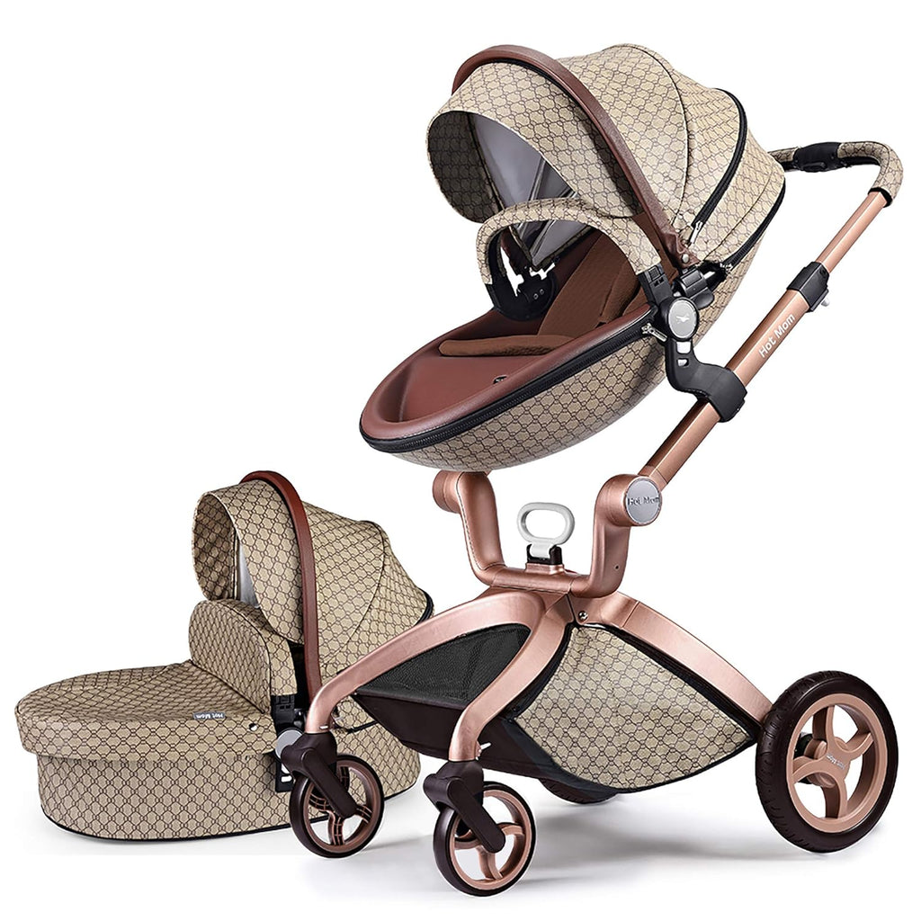 Black Adjustable Seat Height Baby Stroller T398