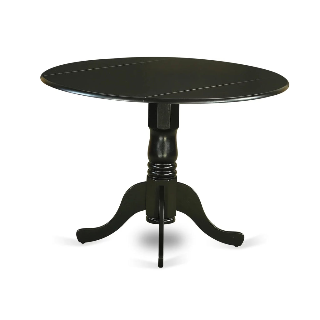 5 Piece Wood Dining Set with Leather Seat T258