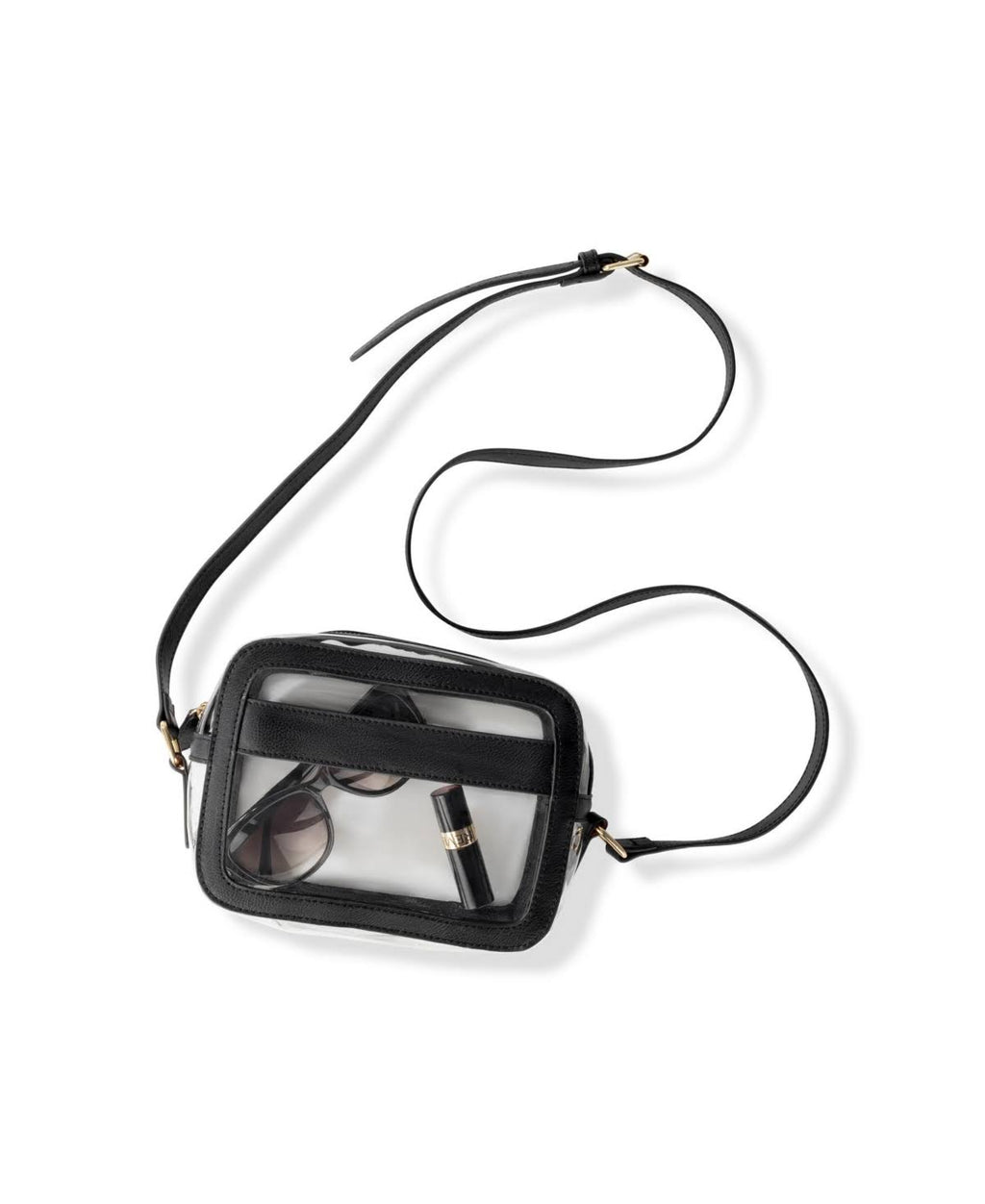 Black Vegan Leather Crossbody Bag M99676