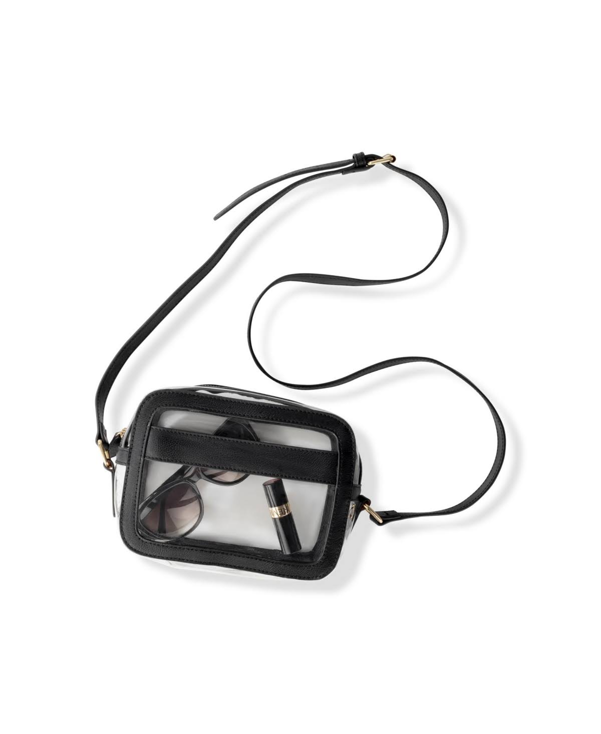 Black Vegan Leather Crossbody Bag M99676