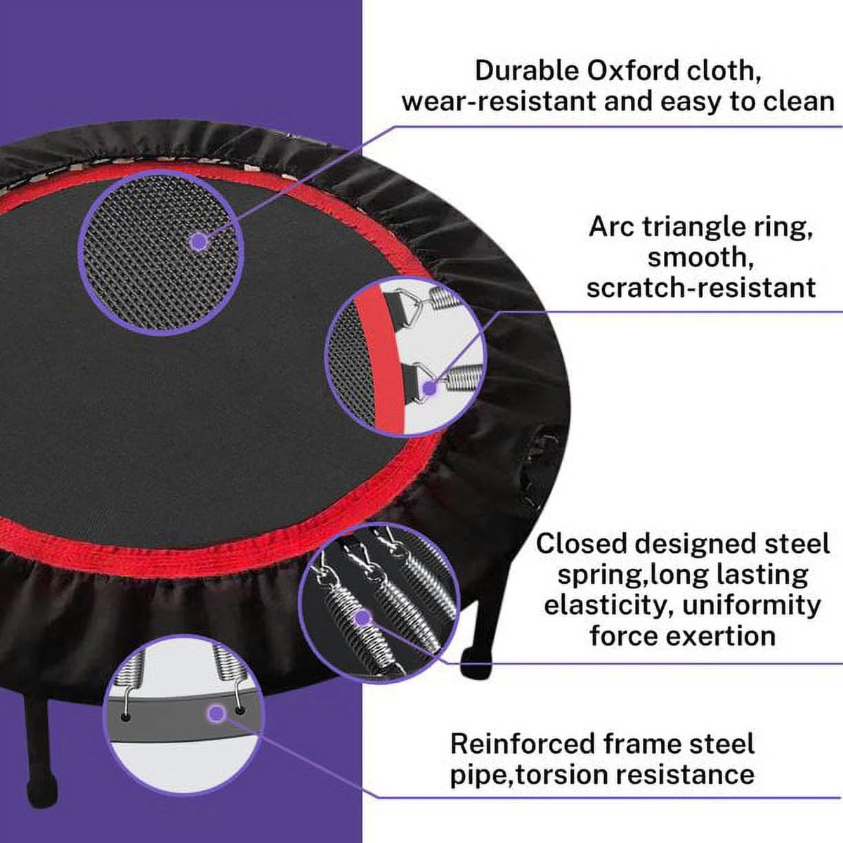 40 Foldable Mini Trampoline 330 lb P8138