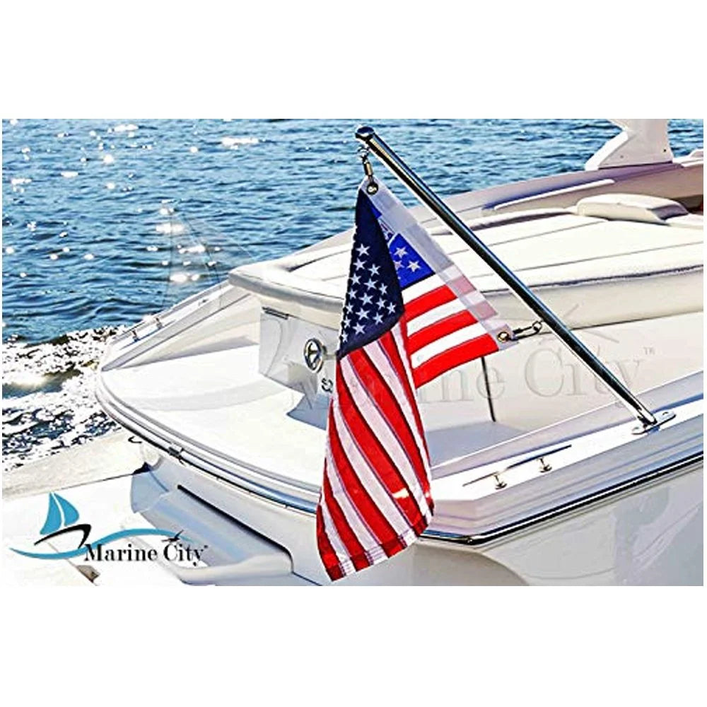 316 Stainless Steel Marine Boat 32" Flag Pole E32400