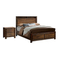 Antique Oak Solid Wood Bedroom Set Cal King Z778