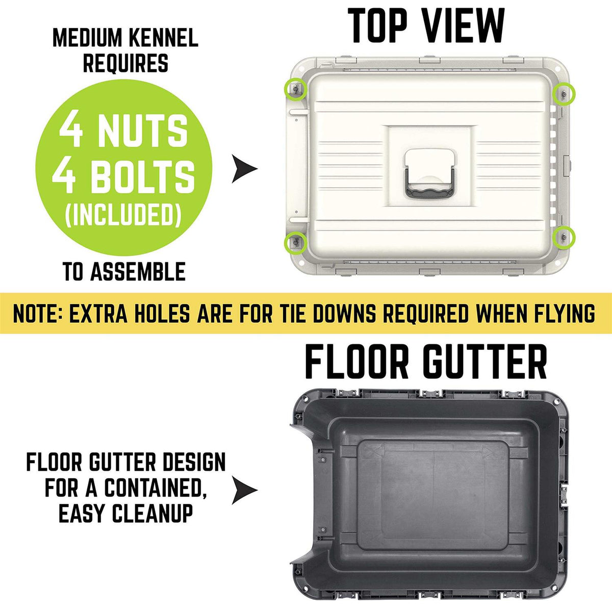Plastic Dog Crate G777