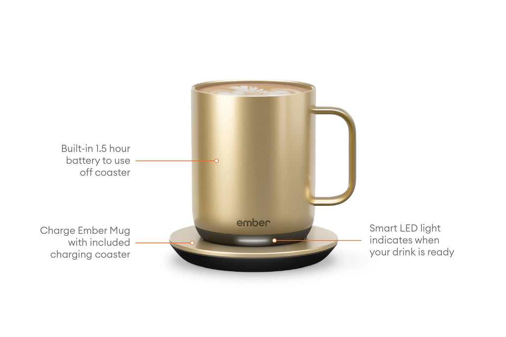 10 oz Copper Temperature Control Smart Mug I2378