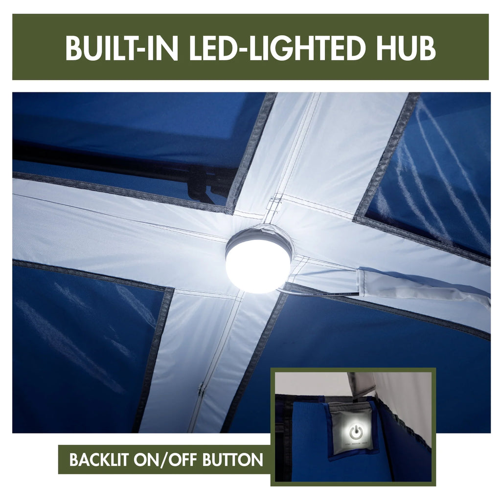 6-Person Instant Cabin Tent with LED Lighted Hub X825003