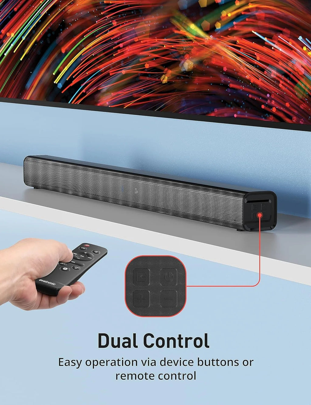 32-inch 50W Wireless Bluetooth Sound Bar E278