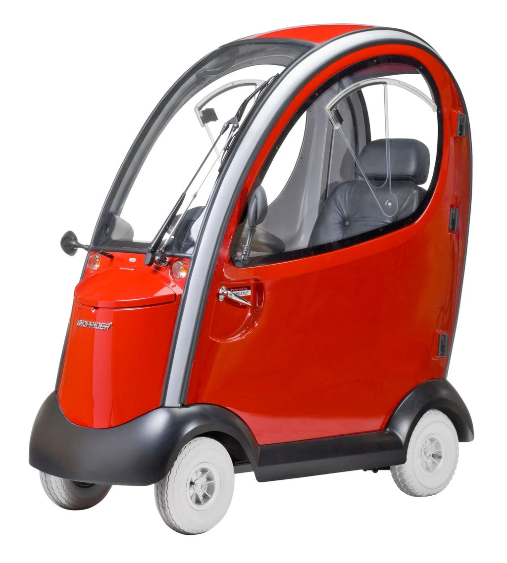 Red Enclosed Cabin Mobility Scooter Y515357