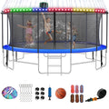 16FT Outdoor Trampoline with Basketball Hoop and Ladder M756270