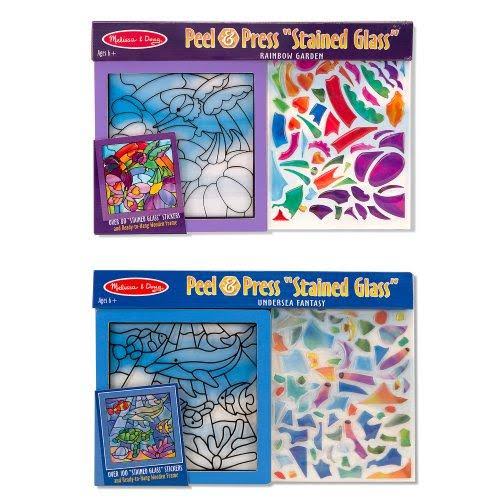 Stained Glass Made Easy Activity Kits Set: Ocean and Safari P242916