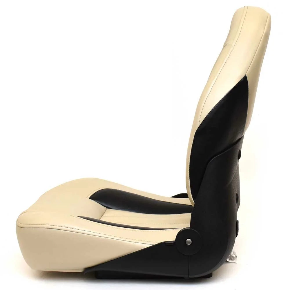 Beige Black Folding Fishing Seat 24 x 18 x 20 Inch Q482