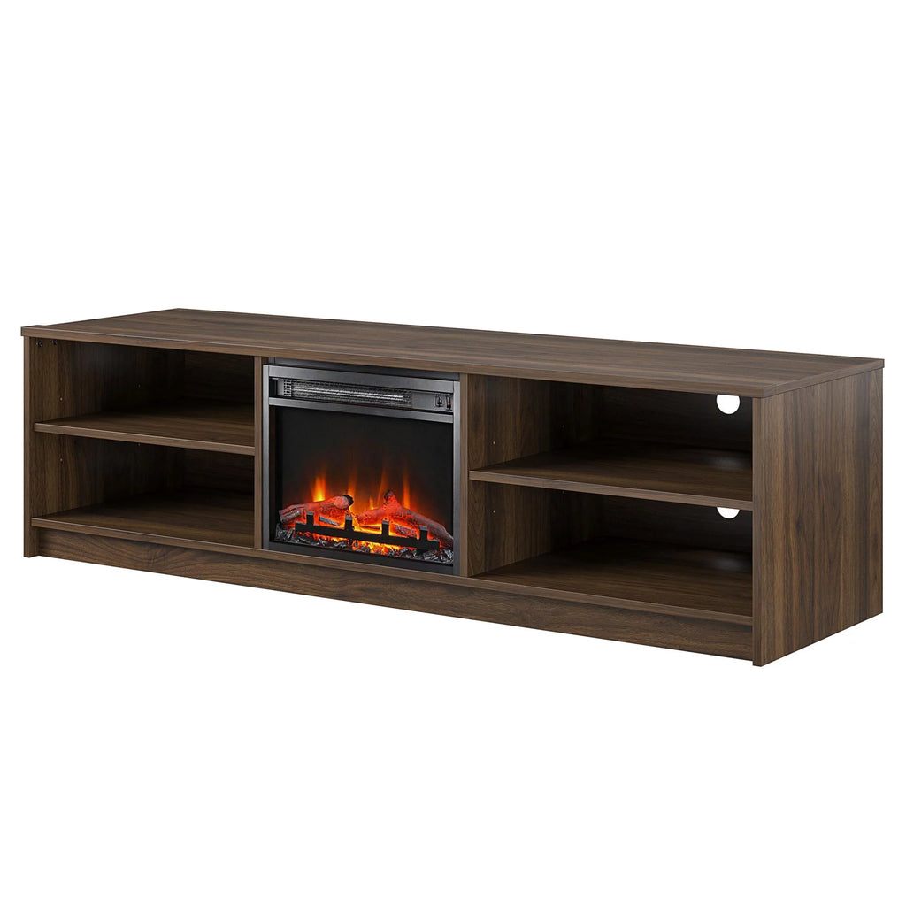 Ivory Oak Electric Fireplace TV Stand I8557