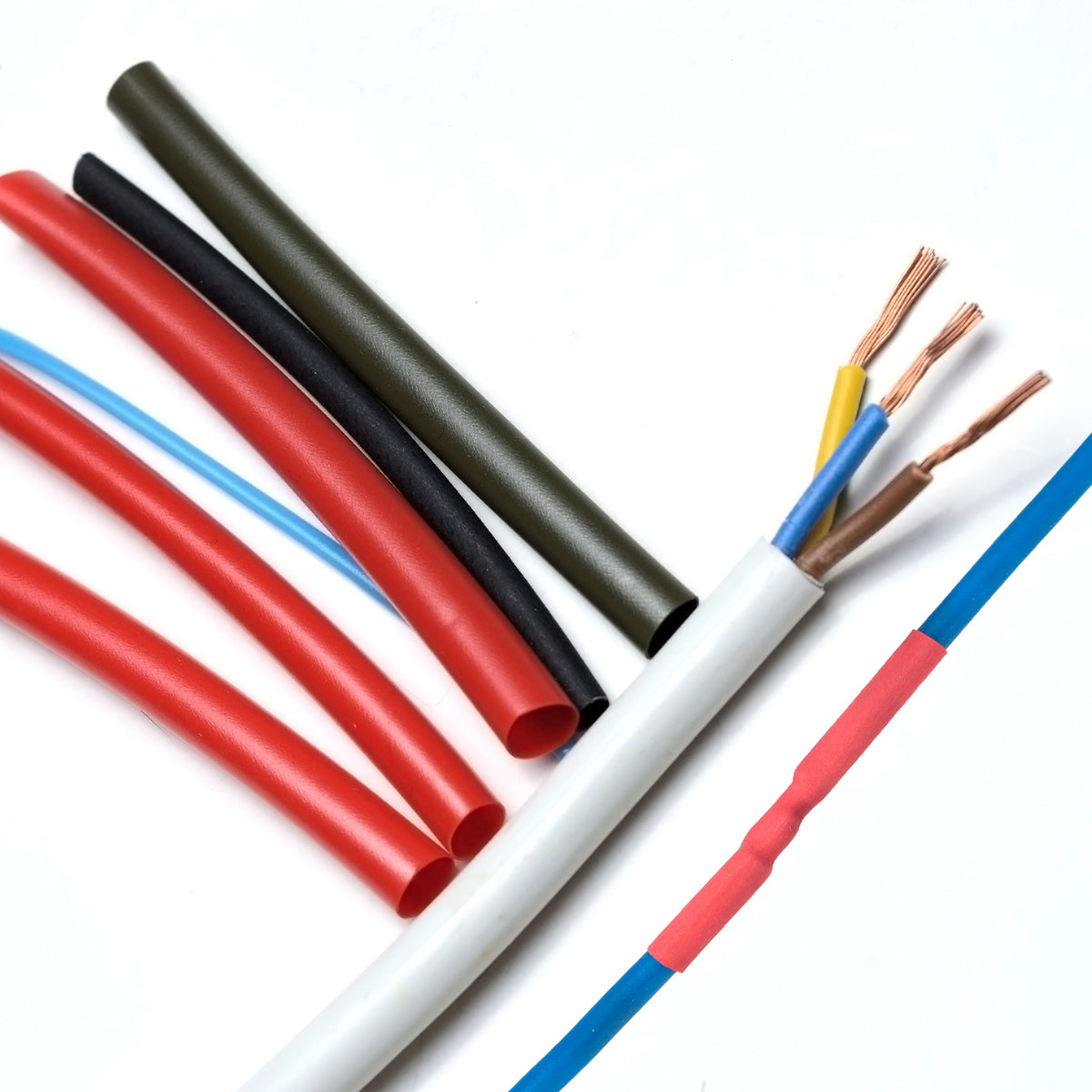 2pcs 4mm Dia 50ft Heat Shrink Tubing 4:1 Dual Wall Adhesive Lined Waterproof Black O614