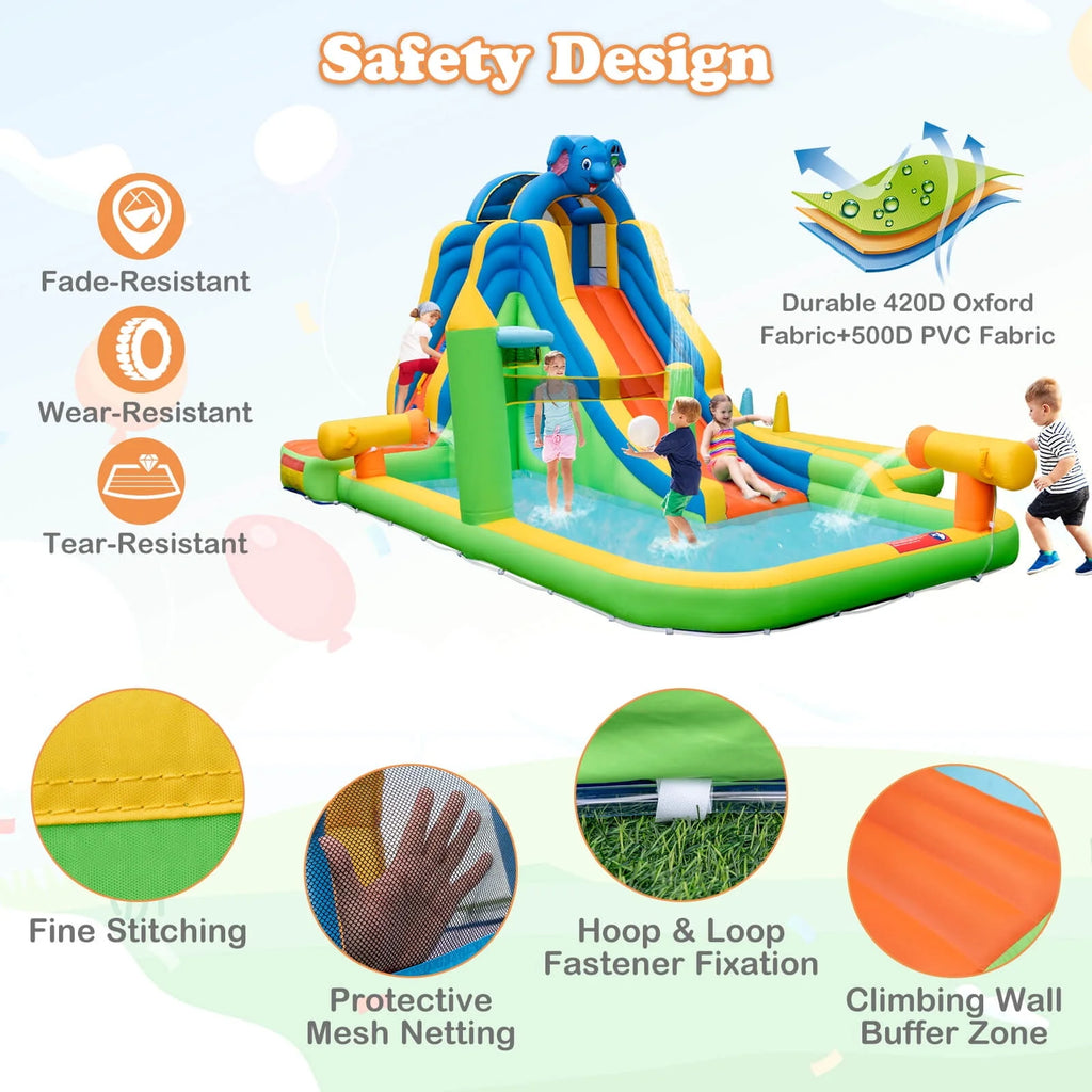 Inflatable Water Slide with 950W Blower J2635