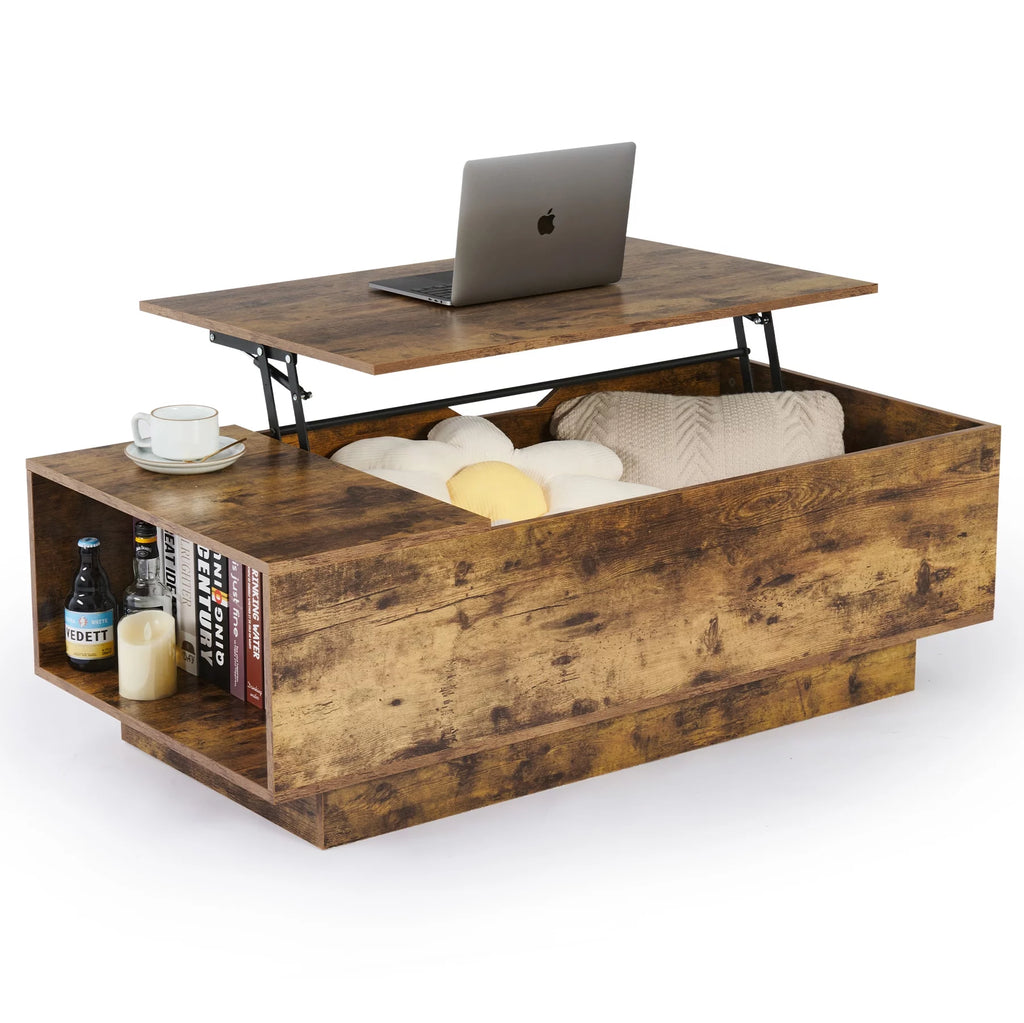 Lift Top Wooden Coffee Table with Storage Compartment S36653