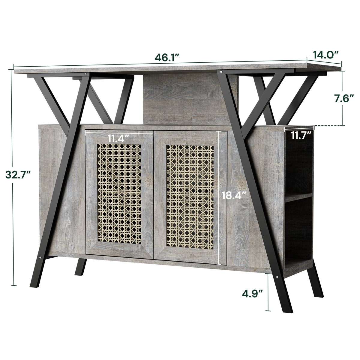 Entrance Storage Cabinet with Adjustable Shelves L2333