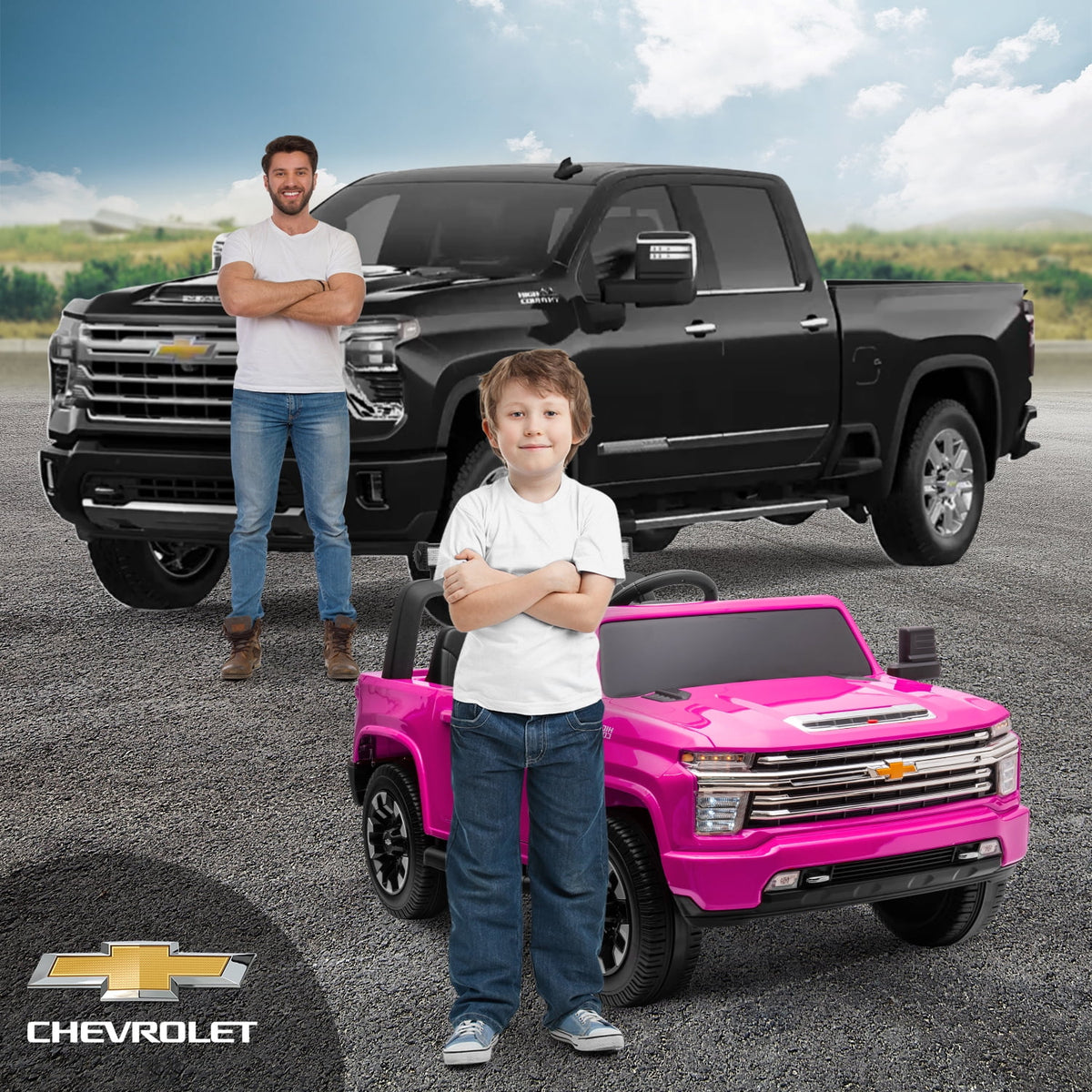 Pink 24V Ride on Car 2 Seater Electric Truck with Remote Control E3099