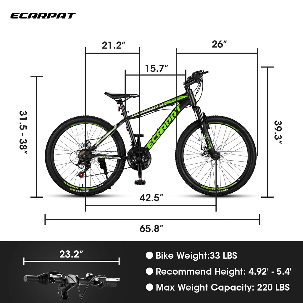 24 inch 21-Speed Aluminium Mountain Bike F5654