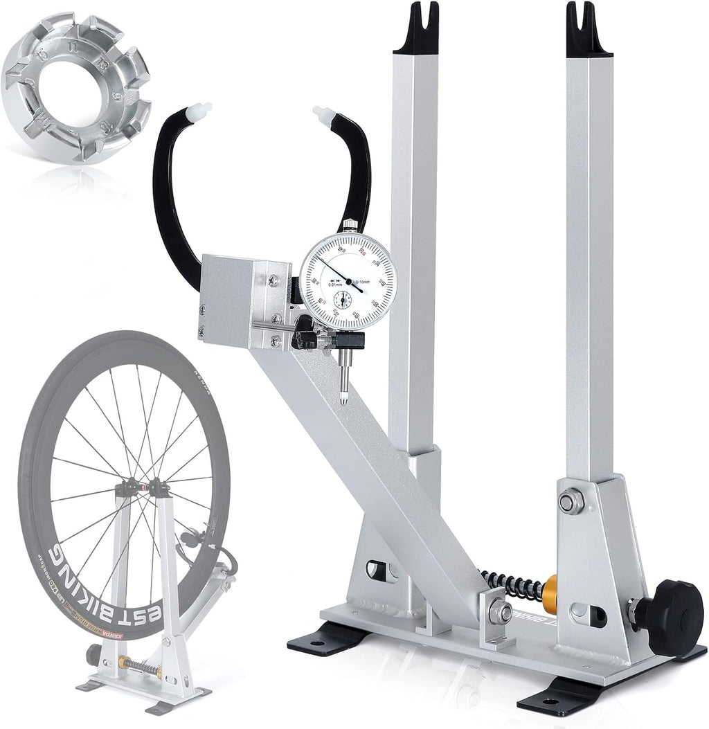 Wheel Truing Stand with Spoke Wrench for 16-29” 700C Bike Wheel S4206
