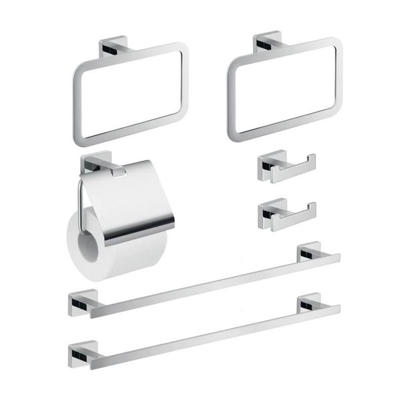 Chrome Bathroom Accessory Set Q41691