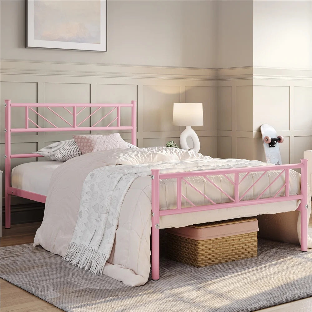 Queen Size Black Metal Platform Bed Z2172