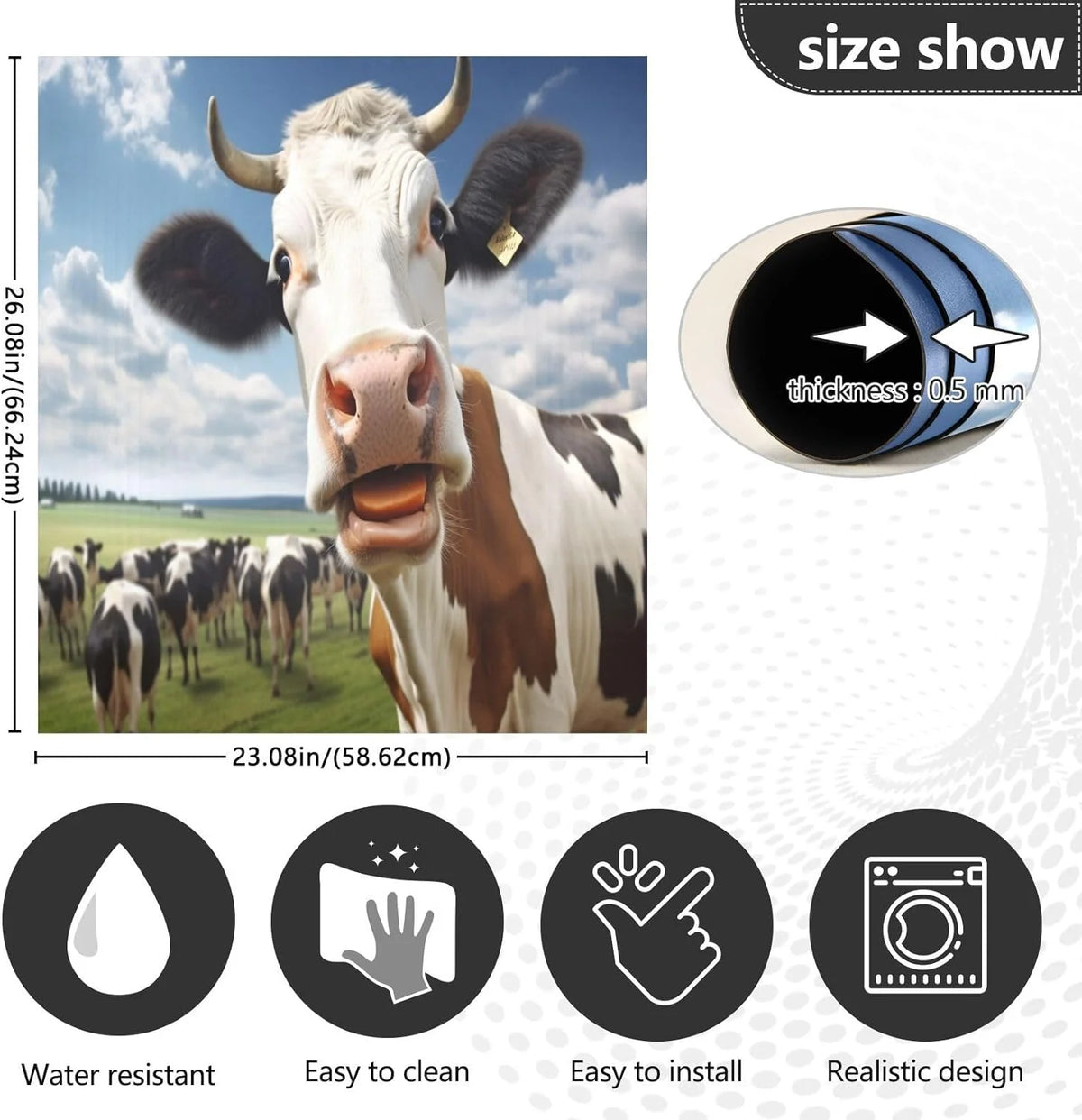 Magnetic Dishwasher Sticker 23x26in U28612
