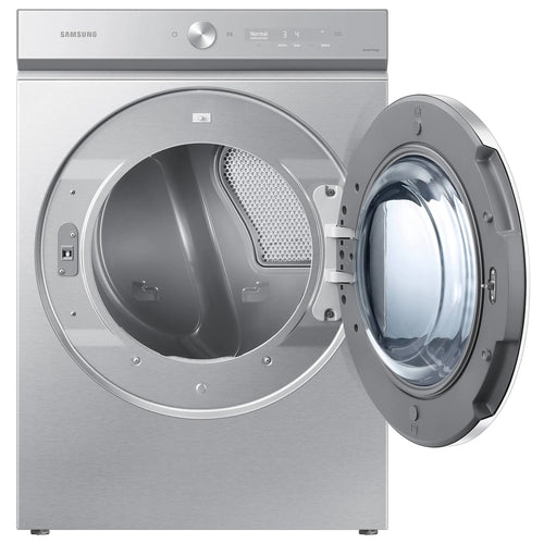 27 In. 7.6 Cu. Ft Stainless Steel Electric Dryer with Steam Y361