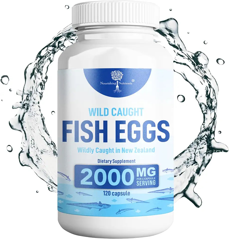 Wild Caught Fish Eggs 2,000mg Omega 3-6-9 Capsules C24677