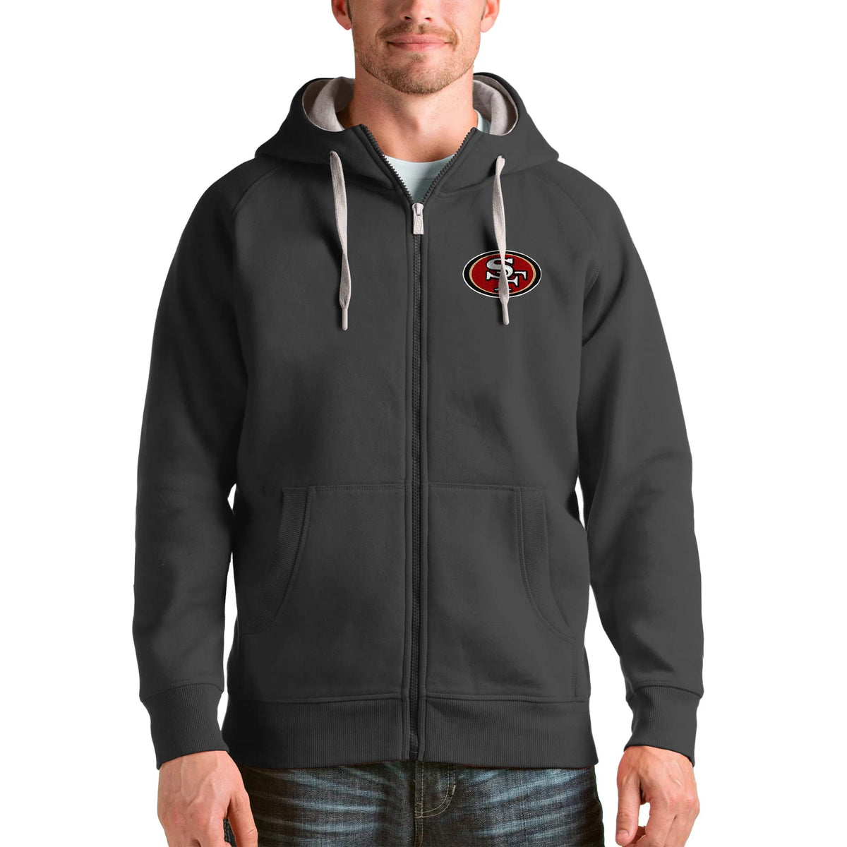 Charcoal Full-Zip Hoodie M77451