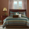 Turquoise California King 7 Piece Comforter Set S9142