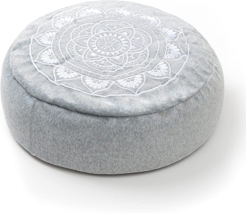 Lavender Round Buckwheat Meditation Cushion R394