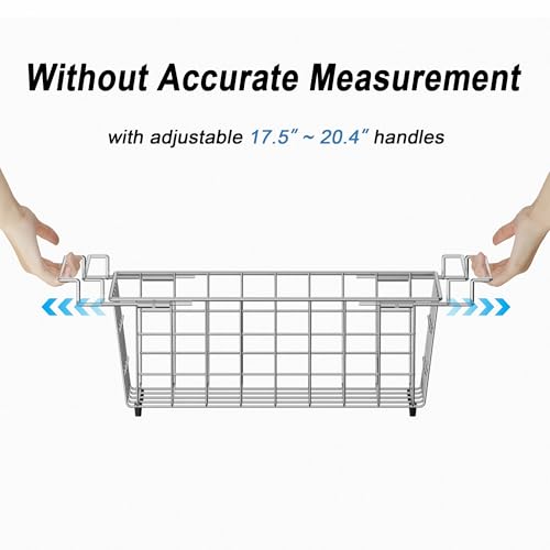 Expandable Stainless Steel Wire Freezer Baskets 2 Pack M94513