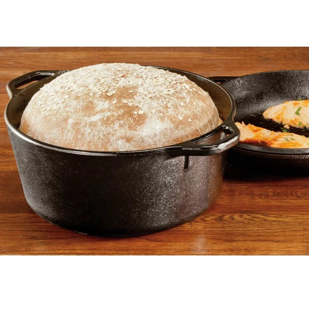Cast Iron 5 Quart Double Dutch Oven U34271