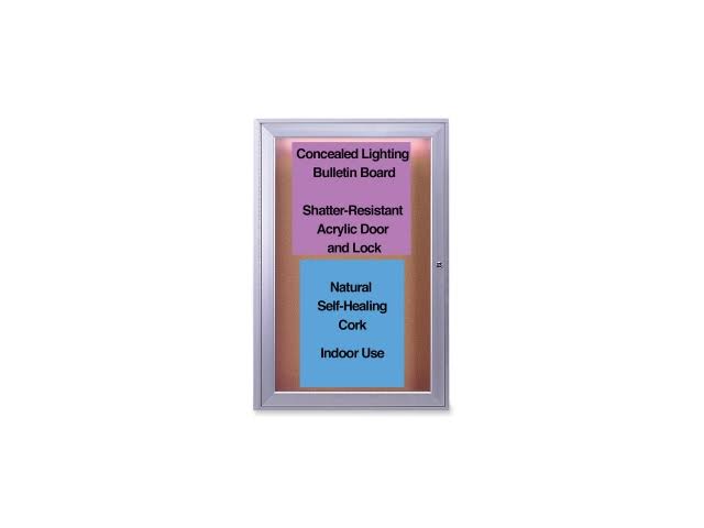 Enclosed Bulletin Board 3& H x 2& W R161820
