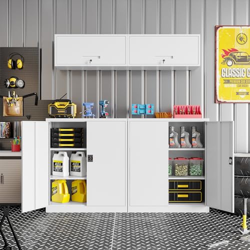 Black Metal Storage Cabinet with Wheels and Adjustable Shelves Q33546
