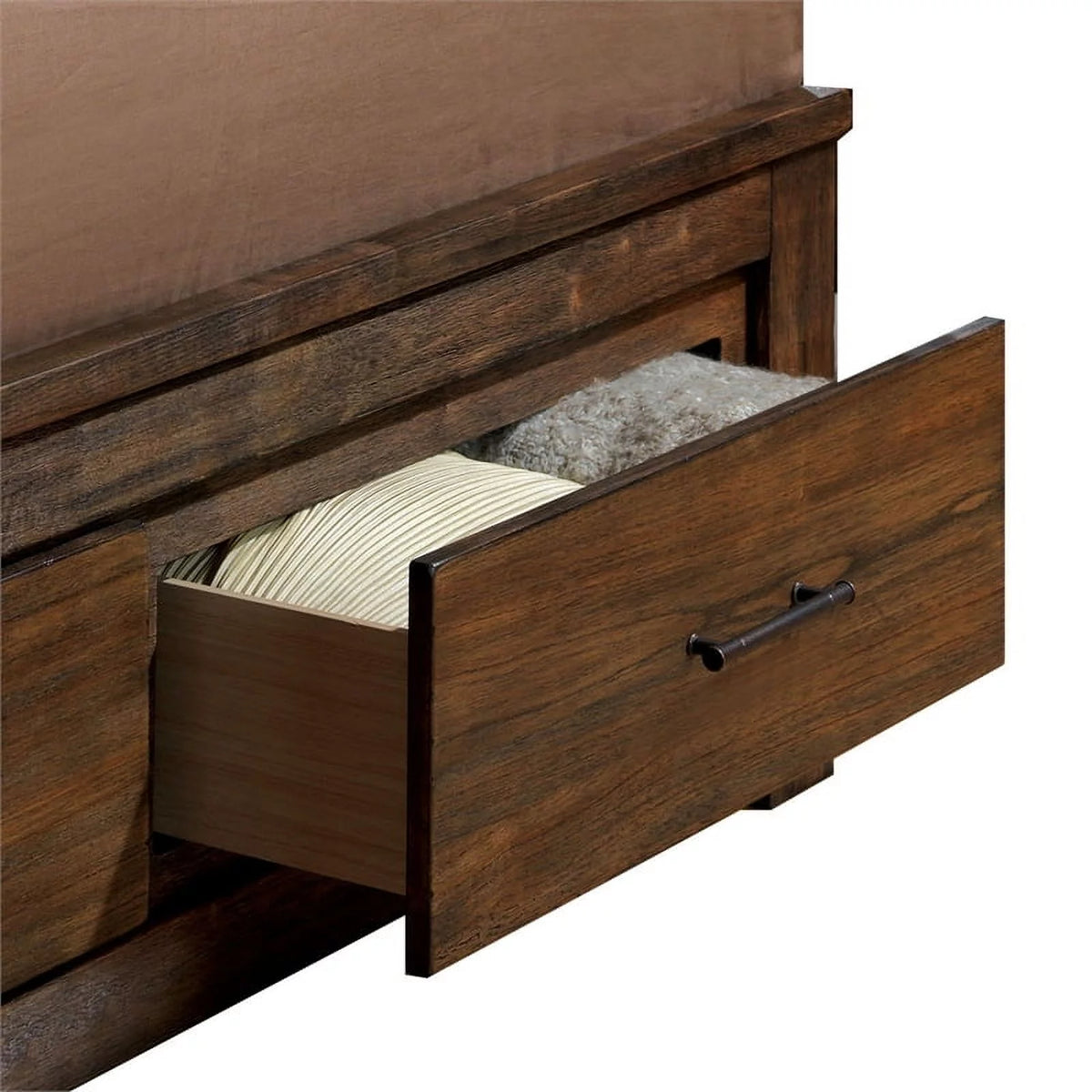 Antique Oak Solid Wood Bedroom Set Cal King Z778