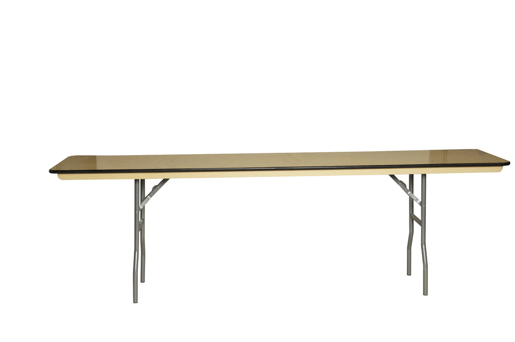 8' x 18" Russian Birch Wood Folding Table I525148