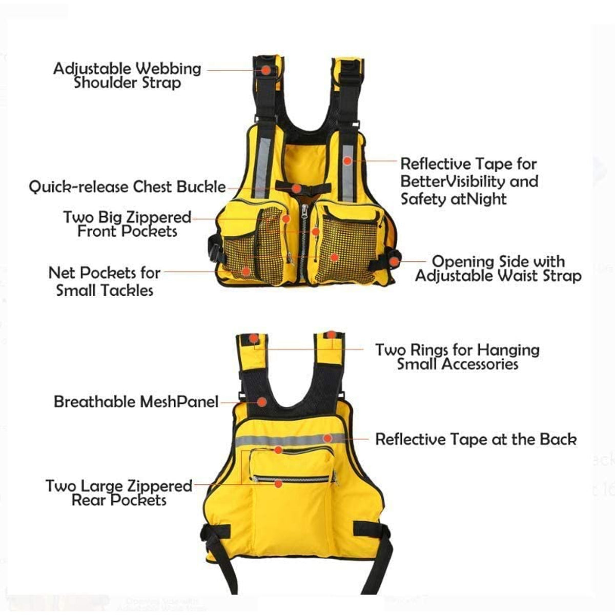 Adult Universal Life Jacket Personal Floatation Device M322353