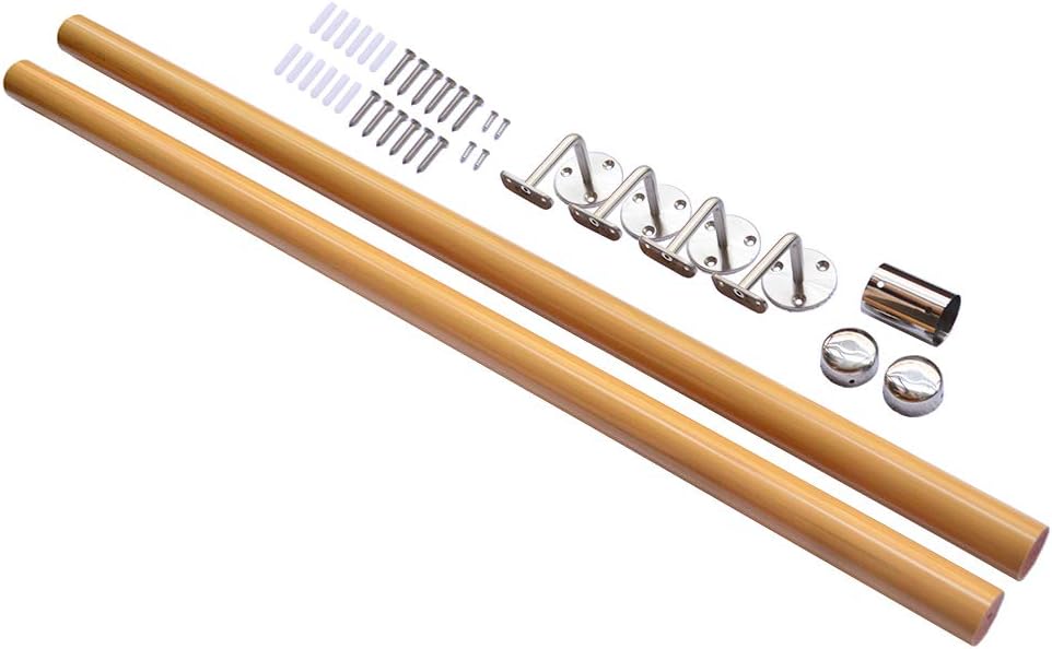 8FT Yellow PVC Handrail with 4pcs Rail Brackets P117849