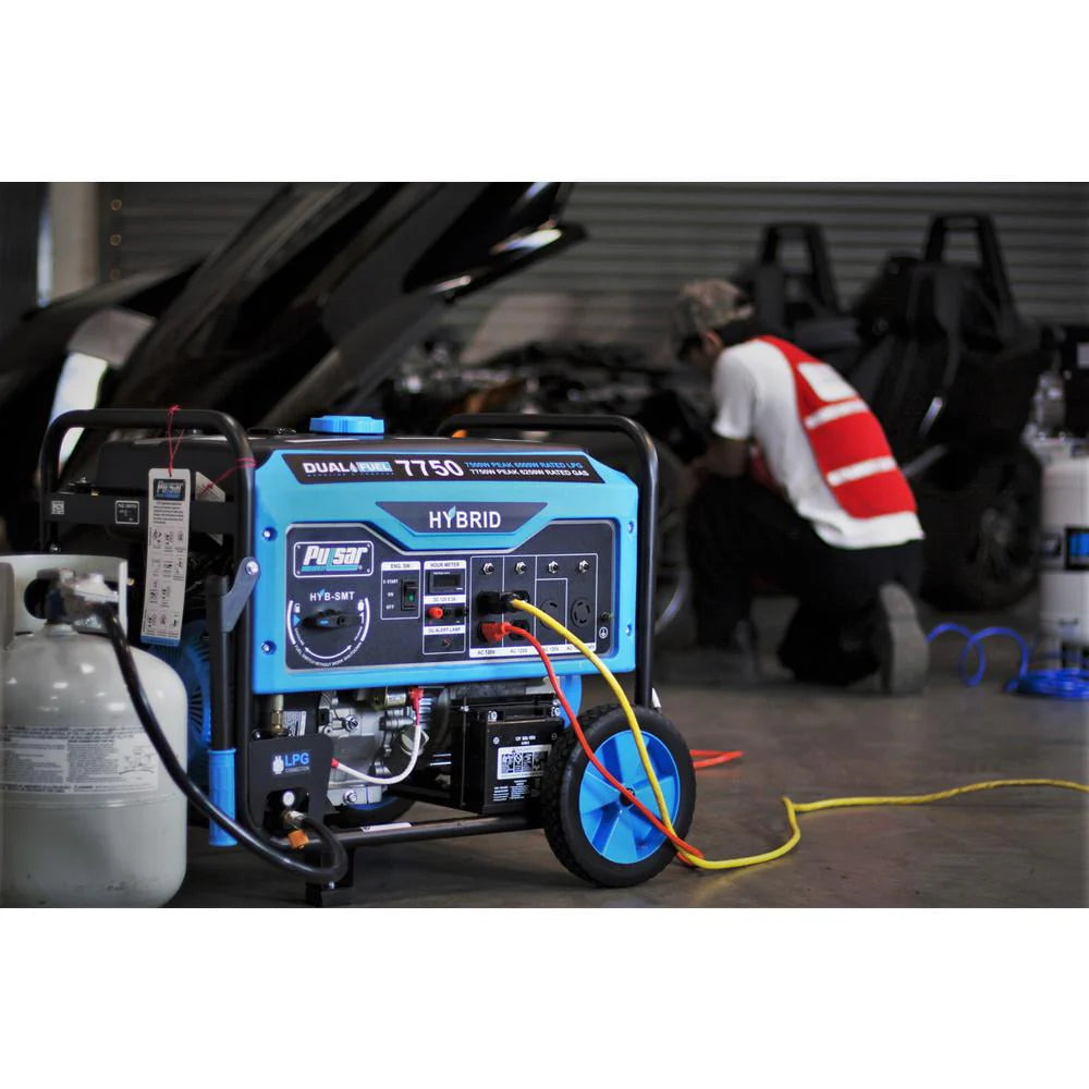 7750-Watt Dual Fuel Portable Generator with Electric Start Q2479