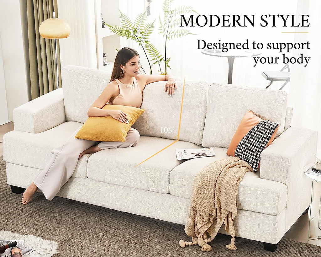 Modern Sofa with Extra Deep Seats G2033