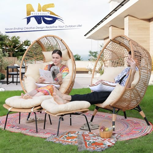 Oversized Egg Chair with Ottoman R953425