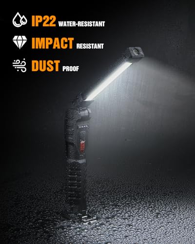 Rechargeable Magnetic Foldable LED Work Light 800 Lumens W108732