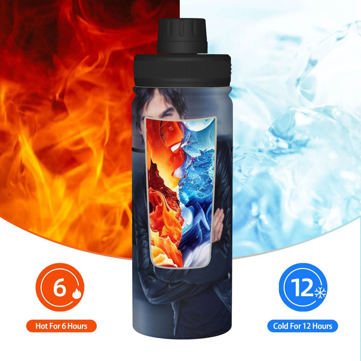 Insulated Stainless Steel Water Bottle 18OZ P49495
