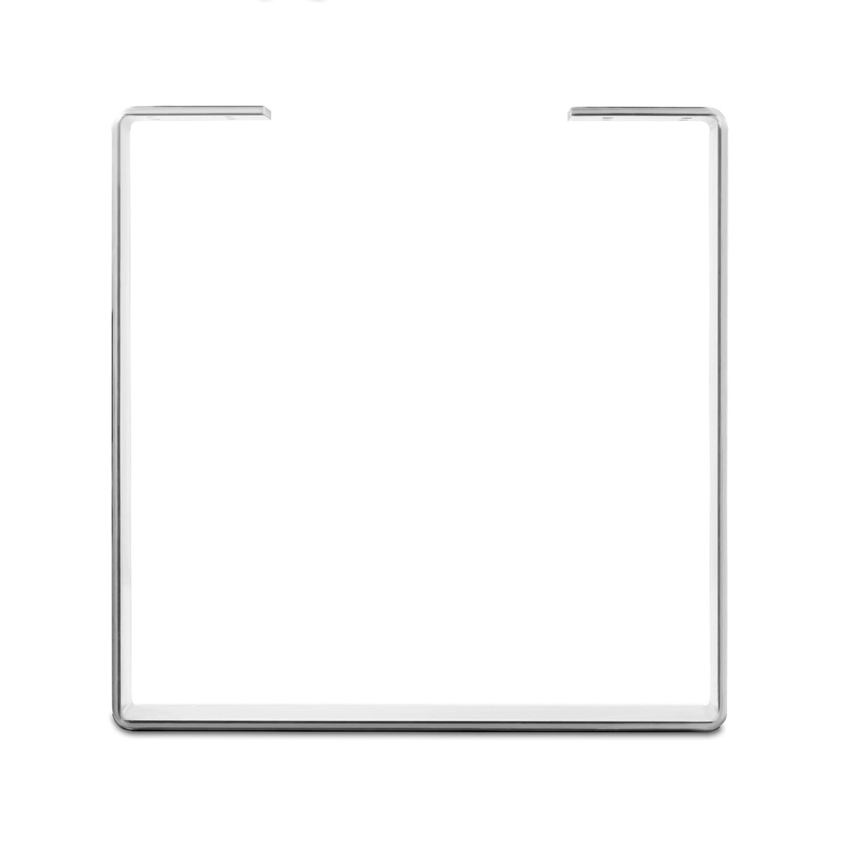 White U-Shape Flat Bar Table Leg & Bench Base B263511