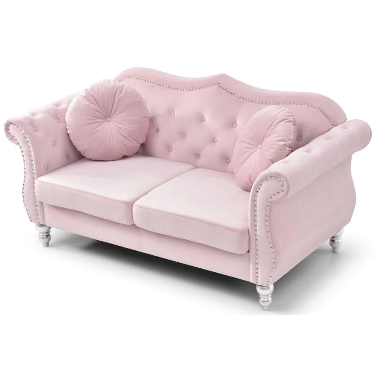 Pink 2-Piece Sofa and Loveseat Furniture Set D51309