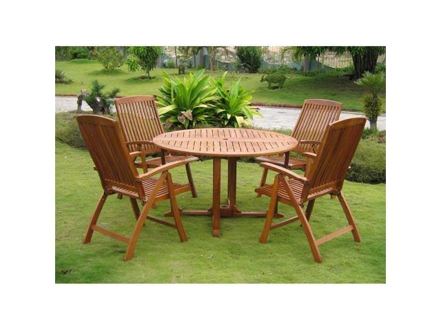 Round Wood Gate Leg Table K4408