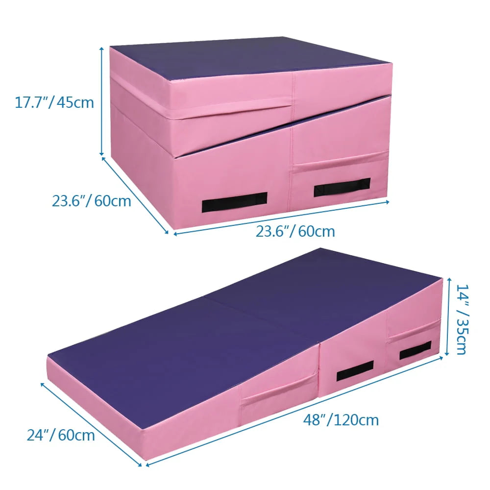 48x24x14 Folding Gymnastics Incline Mat T5457