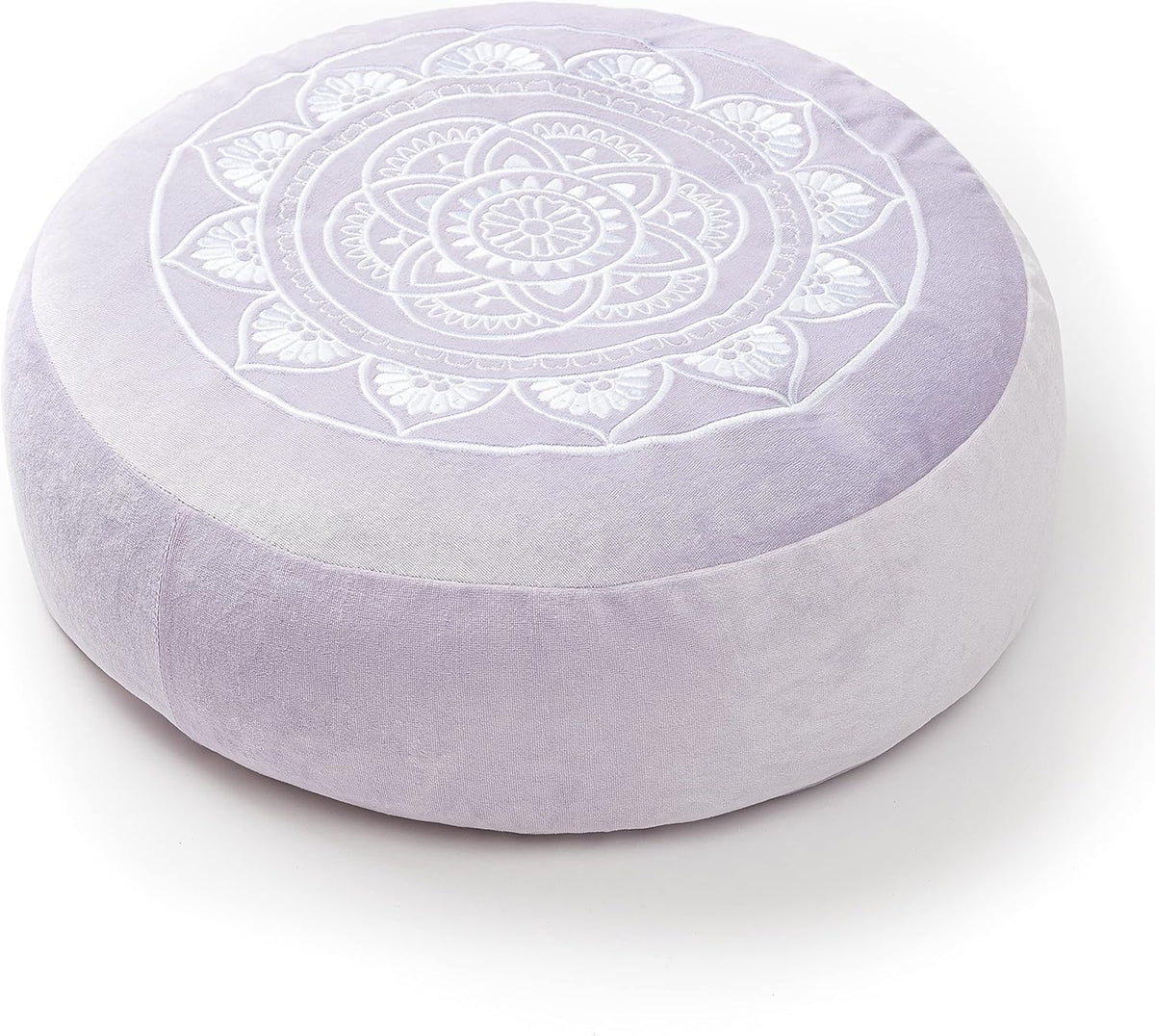 Lavender Round Buckwheat Meditation Cushion R394